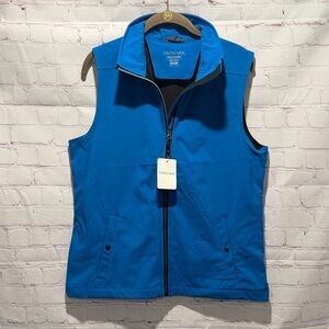 Trimark Warlow Soft shell Blue Athletic Vest NWT Woman’s Size Medium